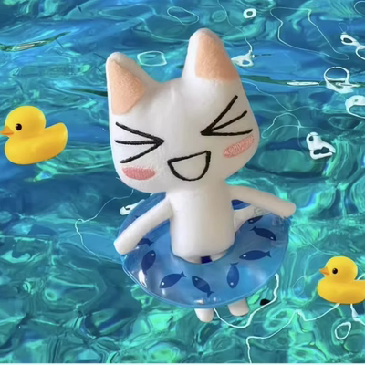 Toro Inoue plush情侣多罗猫白猫黑猫毛绒玩具公仔儿童玩偶礼物女