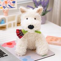 Scottish dog Christmas rose, West Highland puppy, Scottish Terrier doll, plush toy doll, birthday present thumbnail 4