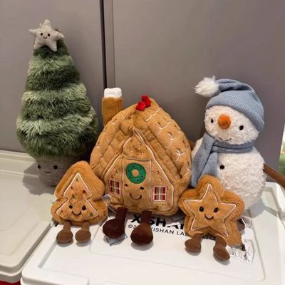 新款圣诞树公仔萨米小雪人玩偶麋鹿毛绒玩具圣诞节装饰品摆饰礼物