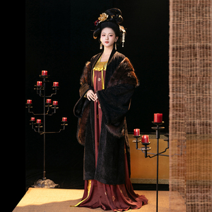 春璃原创【千重锦】唐制复原烫金齐胸破裙新款窄袖对襟衫冬季汉服