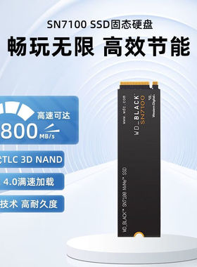 西数西部数据(WD)BLACK SN7100 1t固态硬盘NVMe M.2 高速游戏硬盘