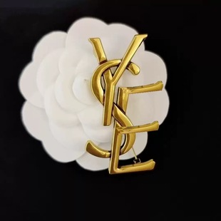 XYDZ 大版古金杨树林胸针y复古光面优质合金铜针服装配饰包包大衣