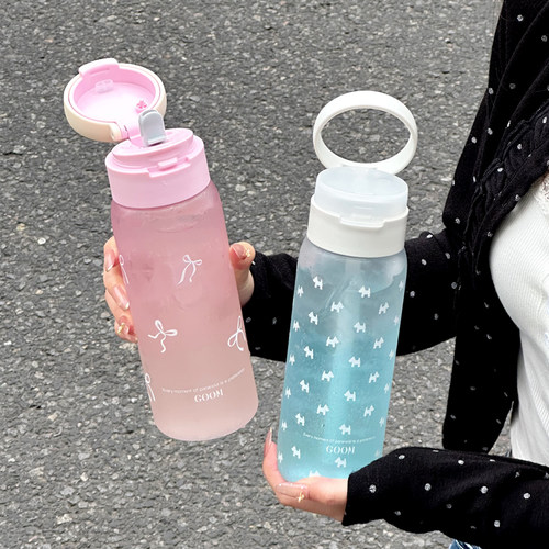 GOOM大容量水杯女生高颜值吸管杯