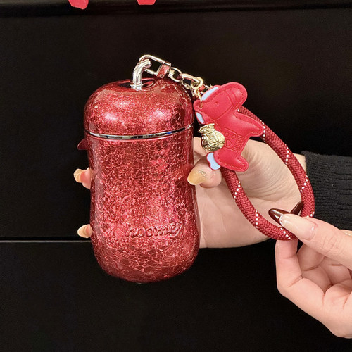 hoomey苹果纯钛保温杯女生高颜值