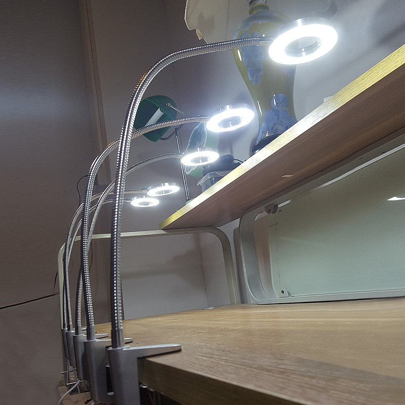 纹绣灯美容灯 便携式夹子LED冷光灯美甲美睫半永久专用护眼无影灯