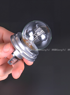 适用福田雷沃收割机拖拉机灯泡P45T大圆泡R2 H4 12v45w24v55w