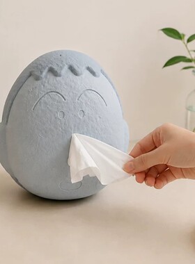 蜡笔小新仿石阿呆创意桌面纸巾盒