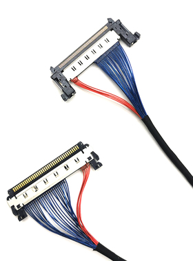 FI-N40P对FI-RE51P 0.5间距EDP屏线4Lane高清4K同轴线定制