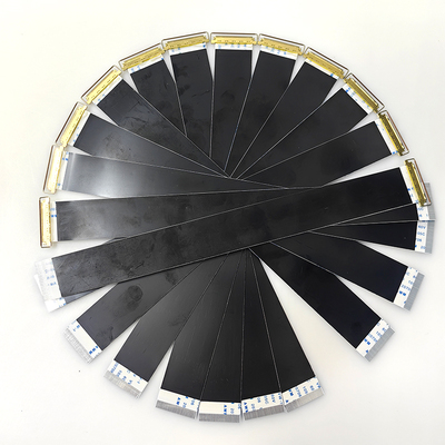 FFC线0.5间距EDP便携屏线I-PEX20454-40P带拉环镀金单头双头定制