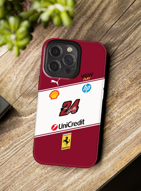 F1法拉利SF25赛车涂装周冠宇适用IQOO13小米15Pro红米K80苹果16Pro Max三星S24 Ultra华为Pura80手机壳Mate70