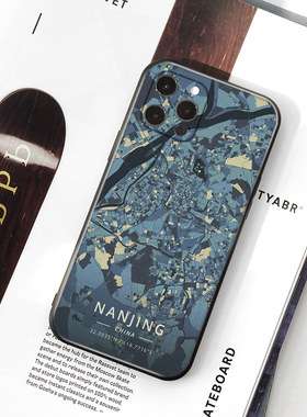 南京地图适用华为P50Pro Mate40苹果12 13红米Note10小米11手机壳