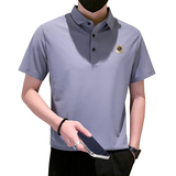 主推-冰丝无痕POLO衫男士短袖T恤新款男装潮流PL88-P55控78，男装Polo衫，星座301B-1
