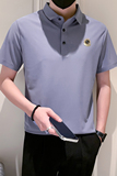 主推-冰丝无痕POLO衫男士短袖T恤新款男装潮流PL88-P55控78，男装Polo衫，星座301B-1