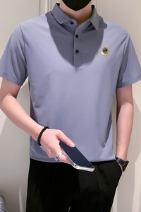 主推-冰丝无痕POLO衫男士短袖T恤新款男装潮流PL88-P55控78图片