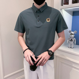 主推-冰丝无痕POLO衫男士短袖T恤新款男装潮流PL88-P55控78，男装Polo衫，星座301B-1