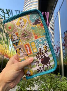 日系passport姆明可爱旅行护照夹保护套钱包一体登机牌证件收纳包