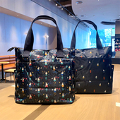 日系卡通米飞兔可爱印花单肩手提短途旅行袋衣物行李袋可套拉杆箱