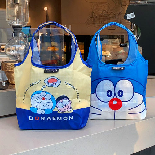 日系卡通蓝胖子可爱饭盒袋