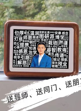 论文词云图定制人物导师纪念礼物创意礼物按需求Python数据分析