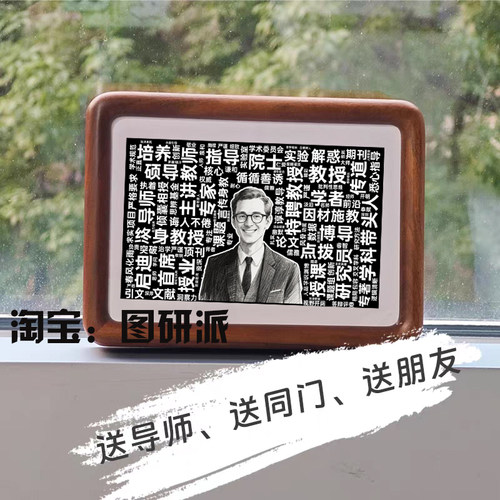 论文词云图定制人物导师纪念礼物创意礼物按需求Python数据分析