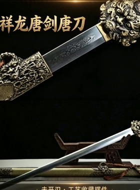 龙泉刀剑唐横刀陨祥龙剑唐剑冷兵器从戎之剑退伍纪念收藏未开刃