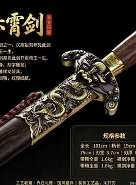 龙泉刀剑唐横刀古风冷兵器从戎之剑赤霄剑秦剑名剑汉王剑未开刃