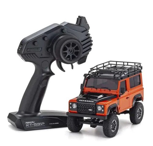 Kyosho京商MINI-Z 4X4 路虎卫士90 探险版 橘色 卫士 rtr 32531MO