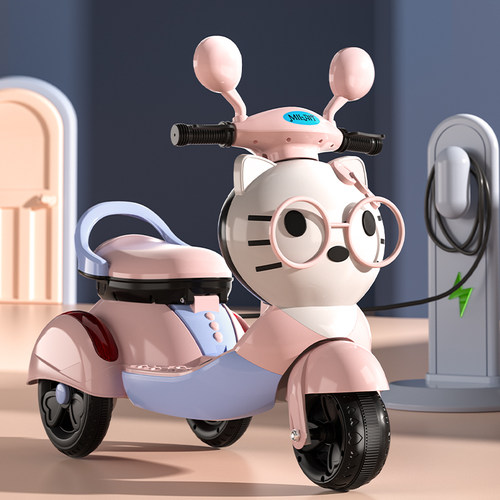 儿童电动车摩托车三轮车可坐人