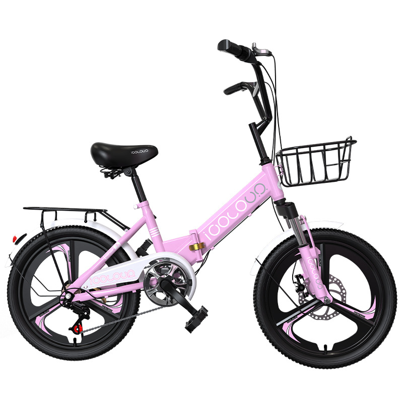 儿童折叠自行车中大童新款变速单车6-12岁女孩男孩小孩小学生童车