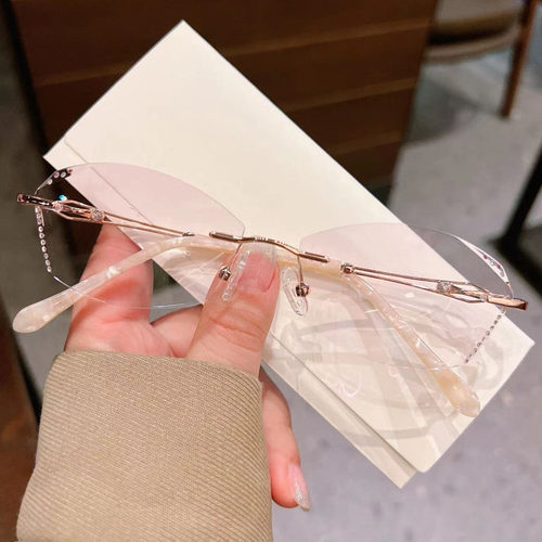 配度数防蓝光辐射超轻近视眼镜女