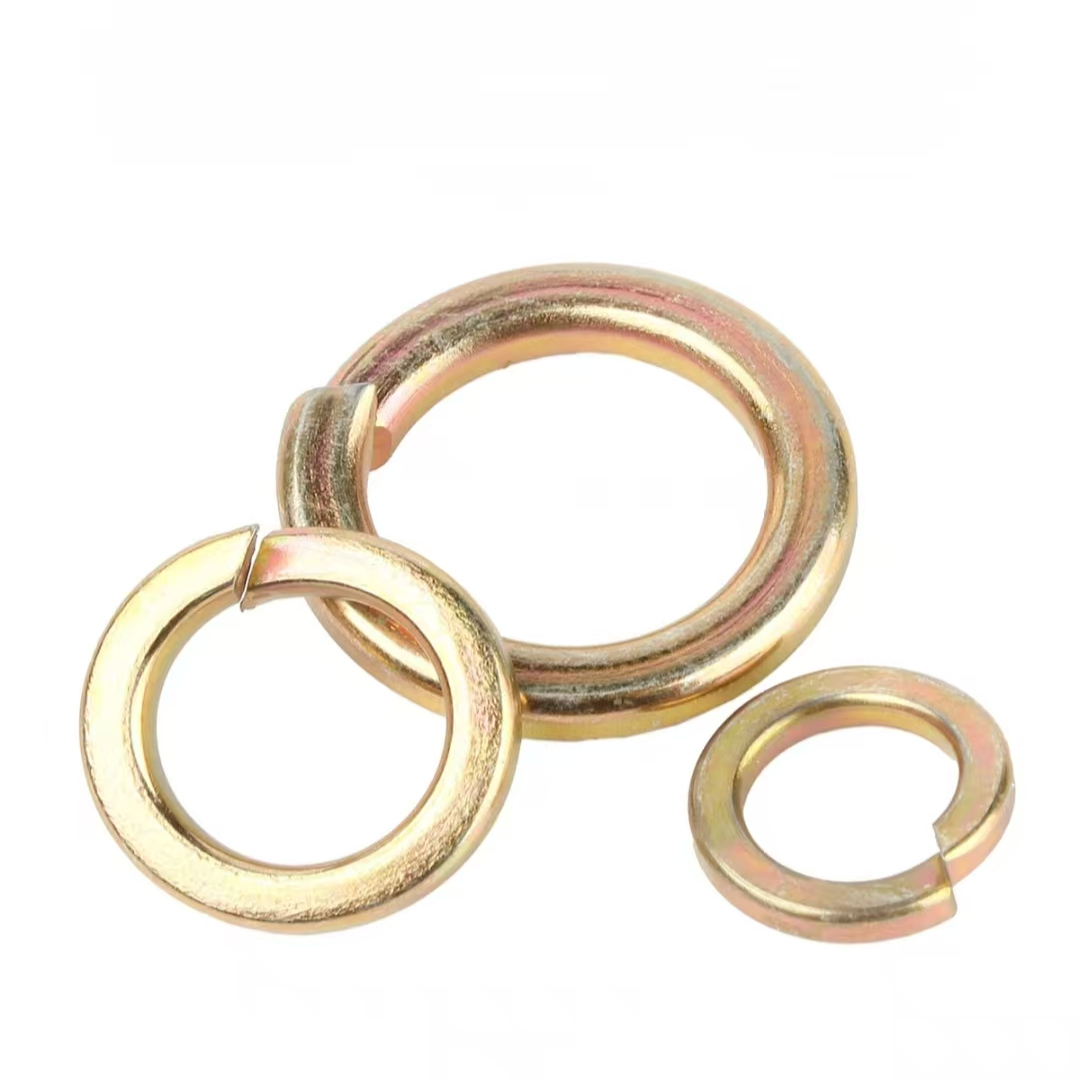 镀彩锌弹垫开口弹簧垫圈