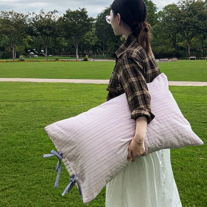 枕头套和枕芯一套枕头单人一只装枕头芯一对学生宿舍女生睡觉舒适