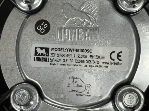 LIONBALL YWF4E400SC220v冷冻式干燥机 冷干机散热风扇 散热风机