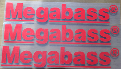 反光防水防晒MEGABASS品牌 时尚潮流钓箱车身贴纸支持定制