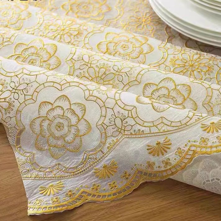 桌布防水防油免洗蕾丝PVC餐桌布北欧风防滑茶几桌布书桌垫加厚,居家布艺,桌布,淘宝优惠券,粉丝福利购,淘宝优惠卷