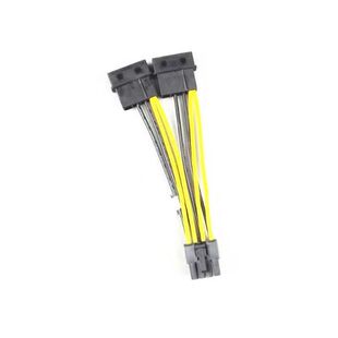 双大4P转8P tesla显卡电源线A30P40K80A6000V100M60A40供电线