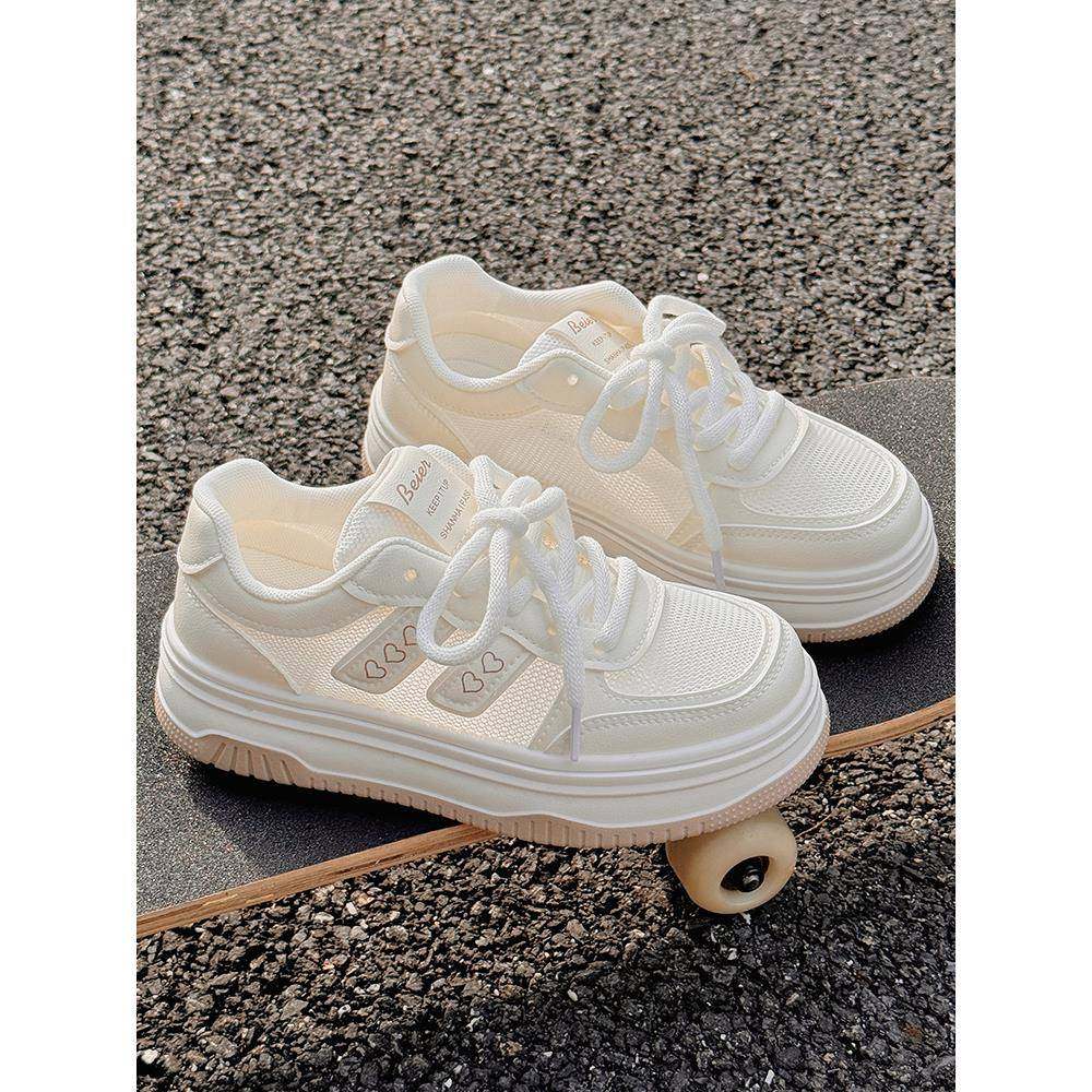 夏季女鞋小白鞋女配裙子2024新款爆款网鞋透气网面休闲鞋子运动鞋,女鞋,休闲板鞋,淘宝优惠券,粉丝福利购,淘宝优惠卷