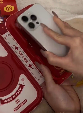 三丽鸥卡通可爱手机贴膜新年红色防刮保护膜创意高端息影膜iPhone