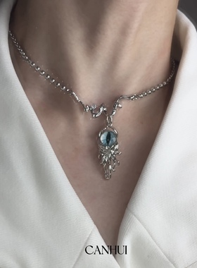 男女恶魔之眼猫瞳项链小众可调节