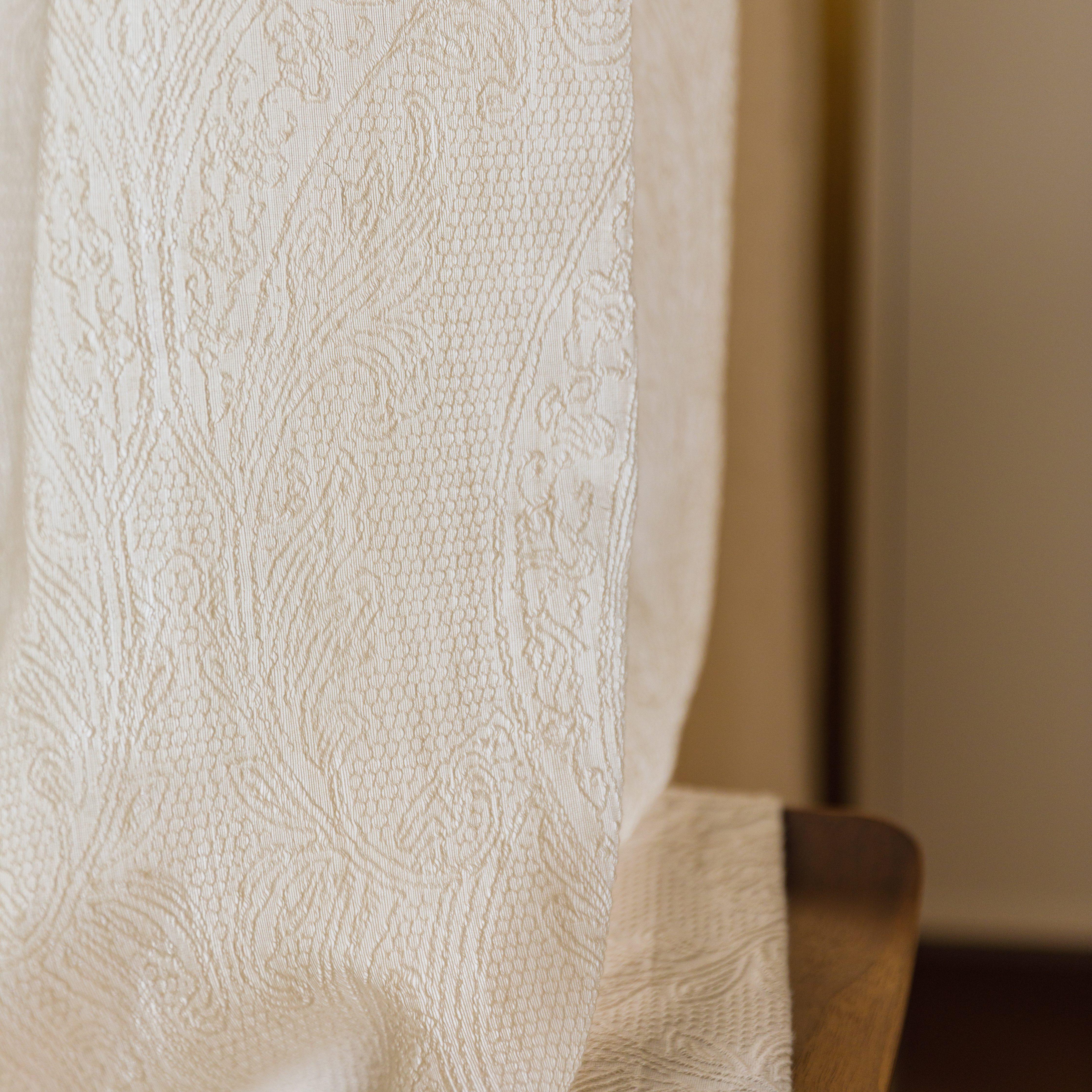 法式浮雕纱浪漫复古客厅阳台卧室透光不透人厚提花奶油风唯美窗纱,居家布艺,定制窗帘,淘宝优惠券,粉丝福利购,淘宝优惠卷