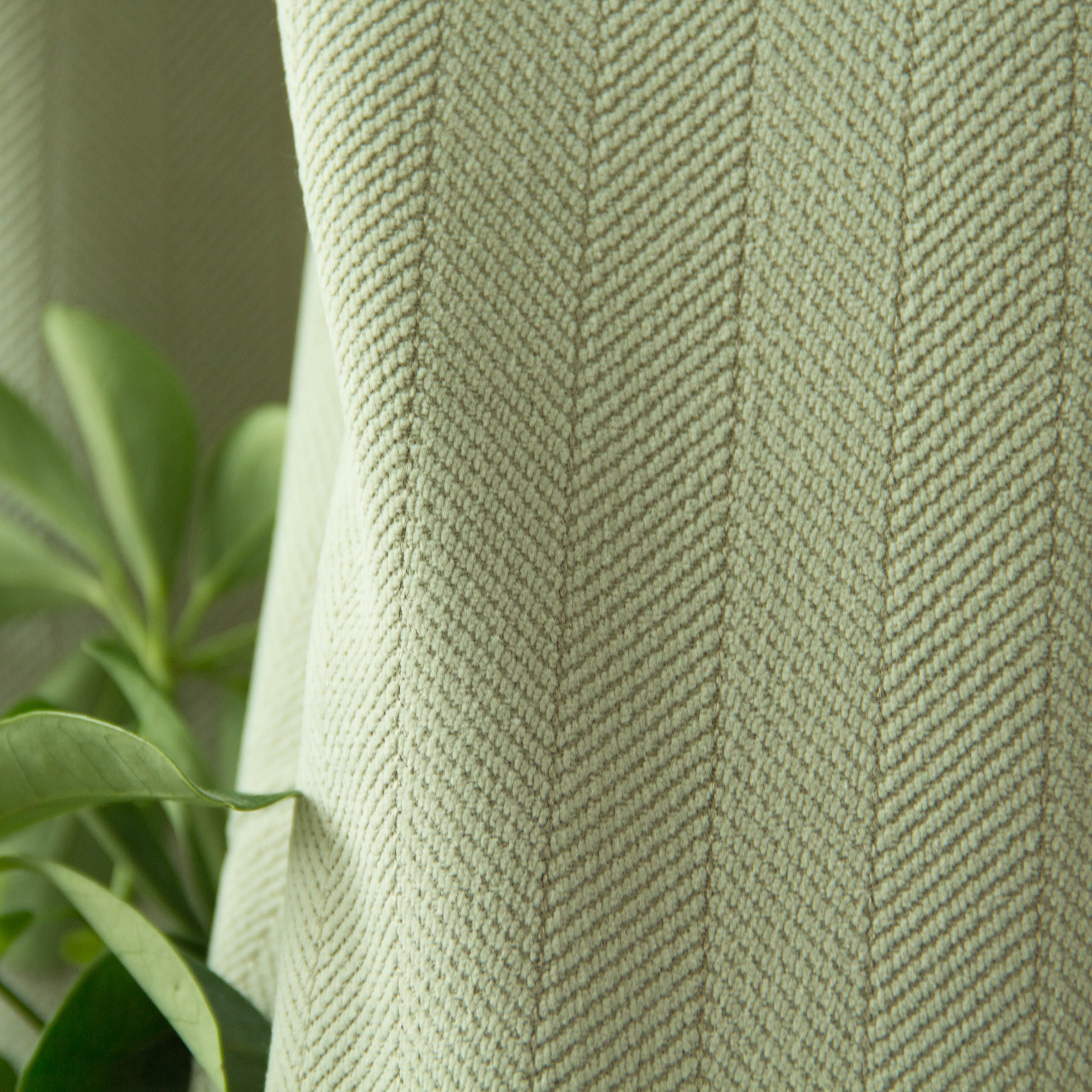 【奶绿】雪尼尔人字纹轻奢法式新中式雪尼尔加厚人字纹鱼骨纹窗帘,居家布艺,定制窗帘,淘宝优惠券,粉丝福利购,淘宝优惠卷