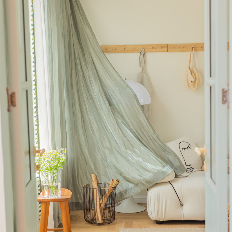 【微风】定制美式乡村新中式复古纯色半遮光丝光缎面仿真丝窗帘纱,居家布艺,定制窗帘,淘宝优惠券,粉丝福利购,淘宝优惠卷