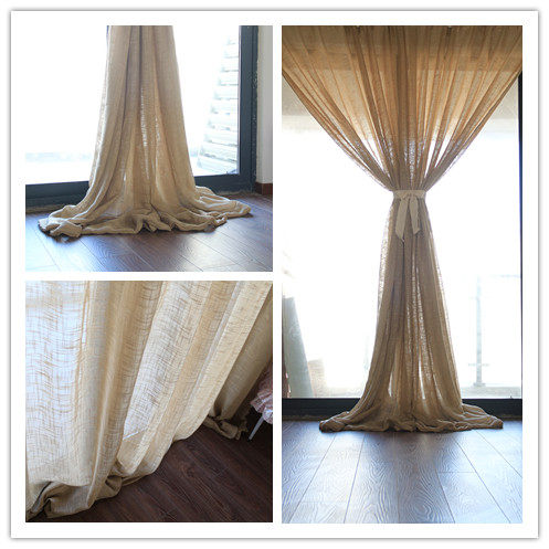 【亚麻纱】点睛定制纯色亚麻棉麻十字大肚窗纱帘 百搭好质感垂坠,居家布艺,定制窗帘,淘宝优惠券,粉丝福利购,淘宝优惠卷