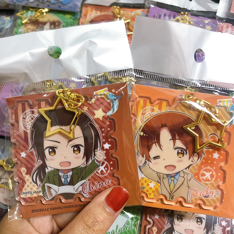 thumbnail for [Official Valley] Hetalia World Stars Acrylic Keychain Genuine Peripheral Accessories