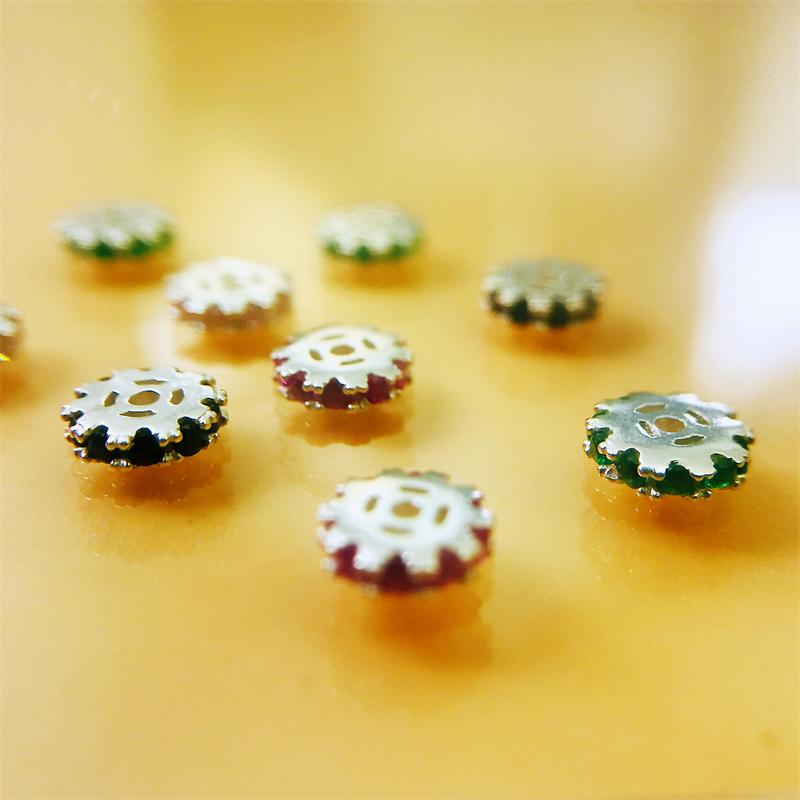 隔珠配件DIY925银手链串珠半成品