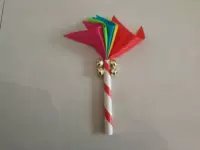 Одинарная головка 15 см. 4 колокольчика (цвет банкноты), одноцветное сообщение.