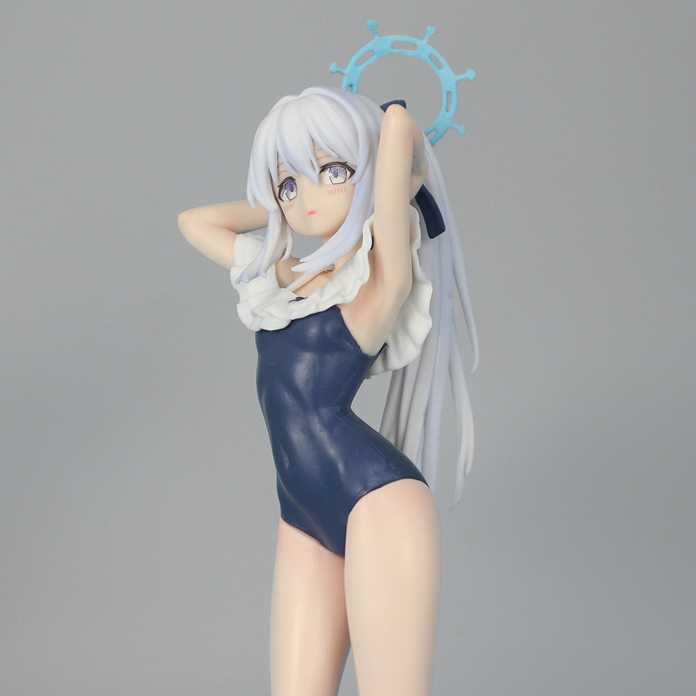 跨境新品 碧蓝档案周边 月雪宫子手办 二次元美少女车载机箱摆件