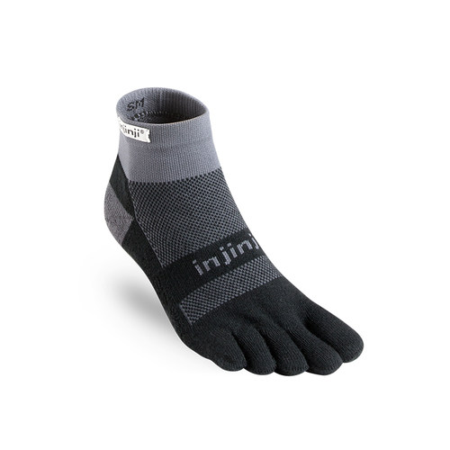 injinji中帮加厚吸汗保暖五指袜