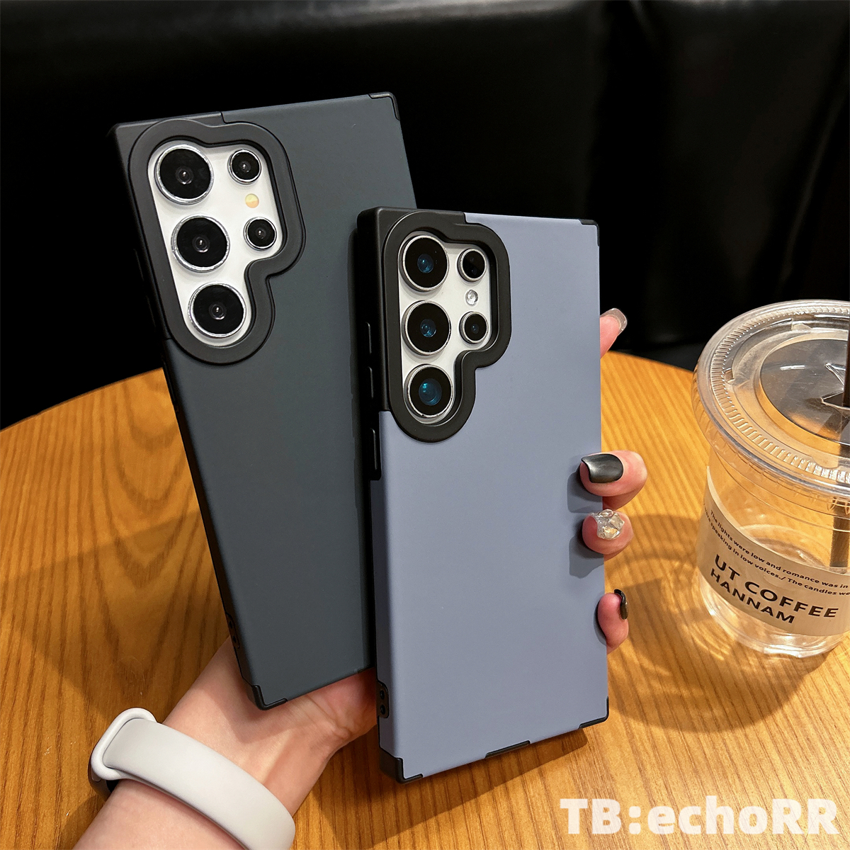 适用于三星手机壳液态肤感皮纹