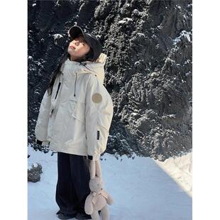 冬装 加厚白鸭绒亲子款 外套 羽绒服女童中大童短款 英国FULY儿童工装